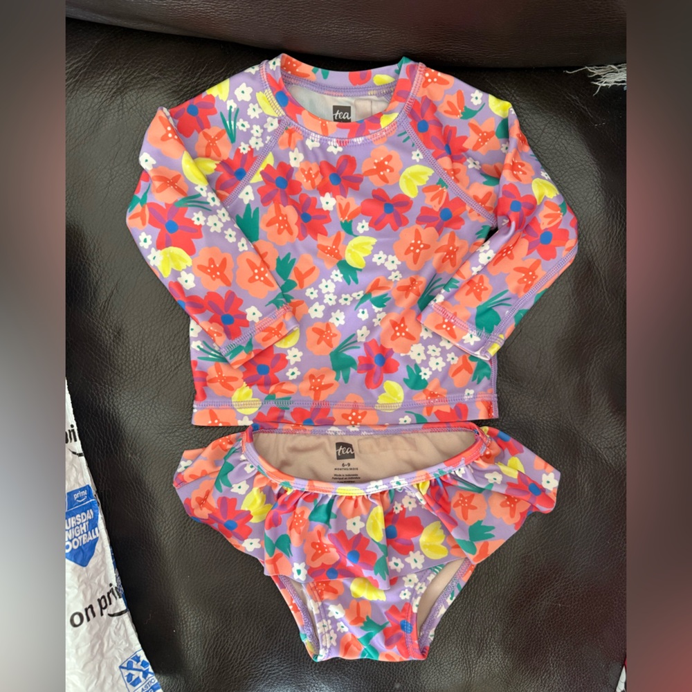 Tea Collection Vibrant Floral Swim Set